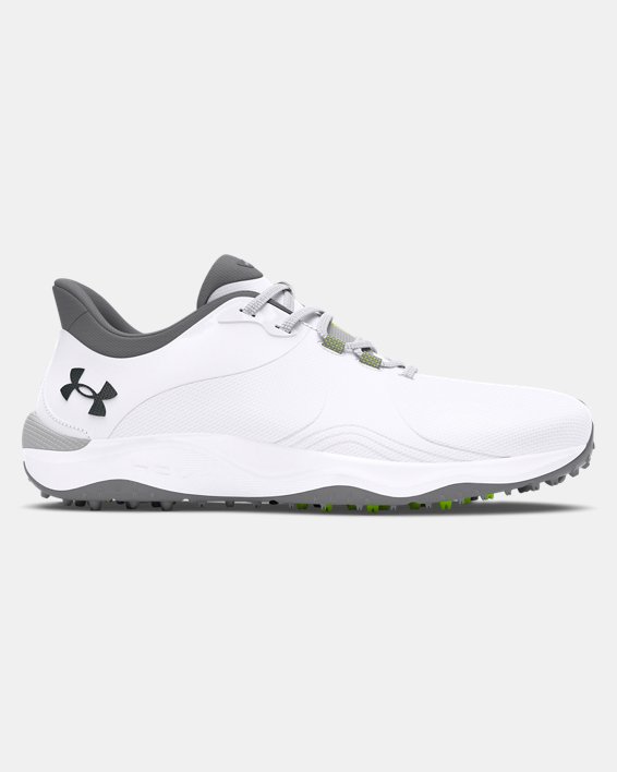 Men's UA Drive Pro Spikeless Golf Shoes in White image number 0